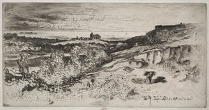Kapellet Saint-Michel i Estre av Felix Hilaire Buhot