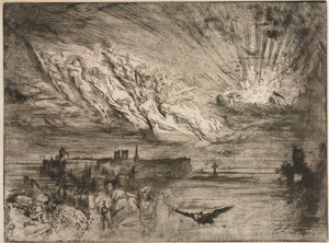 Åndene fra de dødes byer, 1885. av Felix Hilaire Buhot