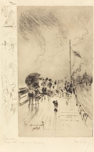 En brygge i England av Felix Hilaire Buhot