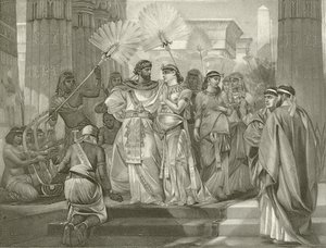 Antony og Cleopatra. Akt I, Scene I (gravyr) av Felix Octavius Carr Darley