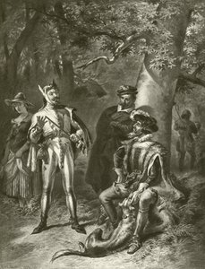 Som du vil. Akt V-Scene IV (gravyr) av Felix Octavius Carr Darley
