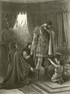 Coriolanus. Akt V, Scene III (gravyr) av Felix Octavius Carr Darley