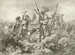 Cymbeline. Akt V, Scene II (gravyr) av Felix Octavius Carr Darley