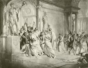 Julius Cæsar. Akt III - Scene I (dyptrykk) av Felix Octavius Carr Darley