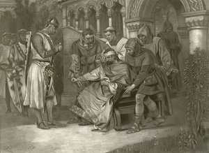 Kong John. Akt V, Scene VII (gravyr) av Felix Octavius Carr Darley
