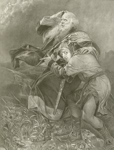 Kong Lear. Akt III, Scene II (gravyr) av Felix Octavius Carr Darley