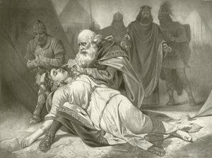 Kong Lear. Akt V, Scene III (gravyr) av Felix Octavius Carr Darley