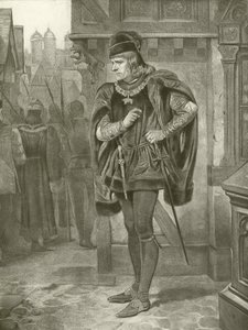 Kong Richard III. Akt I, Scene II (gravyr) av Felix Octavius Carr Darley