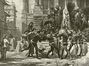 Romeo og Julie. Akt III, Scene I (gravyr)