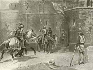 Andre del Kong Henrik IV. Akt I, Scene I (gravyr) av Felix Octavius Carr Darley