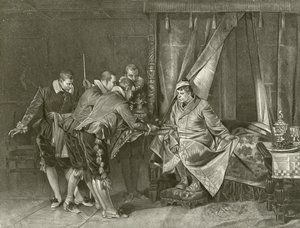 Temming av spissmusen. Induksjon, Scene II (gravyr) av Felix Octavius Carr Darley