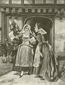 The Merry Wives of Windsor. Akt II, Scene I (gravyr) av Felix Octavius Carr Darley