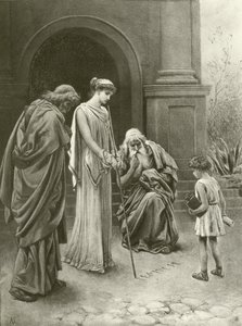 Titus Andronicus. Akt IV - Scene I (gravyr) av Felix Octavius Carr Darley