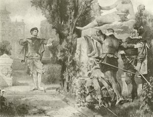 Tolvte natt. Akt I, Scene V (gravyr) av Felix Octavius Carr Darley