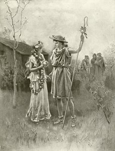 Vinterfortelling. Akt IV, Scene III (gravyr) av Felix Octavius Carr Darley