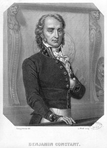 Henri Benjamin Constant de Rebecque (1767-1830) ved Tribune av Felix Philippoteaux