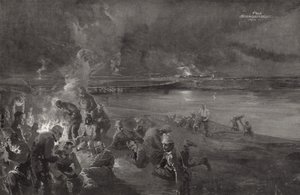 Tyskere på vakt ved elven Maas av Felix Schwormstadt
