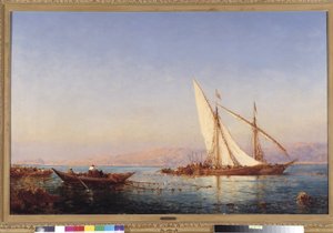 Fiske i Marseille Maleri av Felix Ziem (1821-1911) 1911 Obligatorisk omtale: Samlingsstiftelsen mht. de Provence, Marseille av Félix Ziem