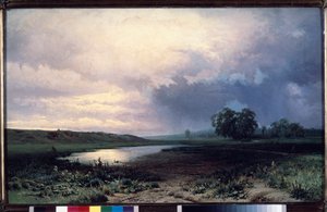 Prairies inondees (Flooded Meadow) - Peinture de Fyodor Alexandrovich Vasilyev (Feodor Alexandrovich, Fiodor Alexandrovitch Vassiliev) (1850-1873), huile sur toile