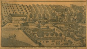 Eiendommen til John P. og Catharina Schuring, Franklin Town, Allegheny County, Pennsylvania av Ferdinand A. Brader