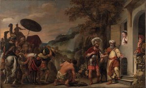 Elisja avviser Naamans gaver av Ferdinand Bol