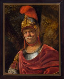 Mann med gyllen hjelm (Mars) av Ferdinand Bol