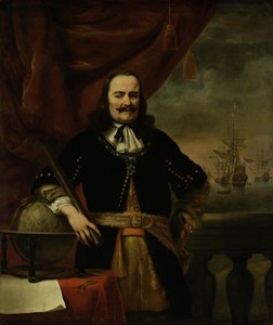 Michiel de Ruyter som løytnant-admiral av Ferdinand Bol