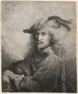Portrett av en offiser (muligens kunstnerens selvportrett?) av Ferdinand Bol