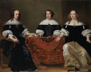 Portrett av de tre regentinnene i Leprozenhuis, Amsterdam Three Regentesses of the Lepers