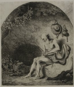 Den hellige Hieronymus i bot av Ferdinand Bol