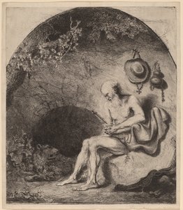 Saint Hieronymus i hulen av Ferdinand Bol