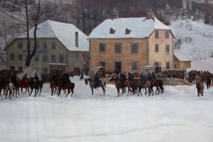 Bourbaki-Panorama von Ferdinand & Castres Edouard (1838-1902) Hodler