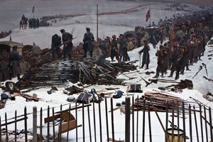 Bourbaki-Panorama von Ferdinand & Castres Edouard (1838-1902) Hodler