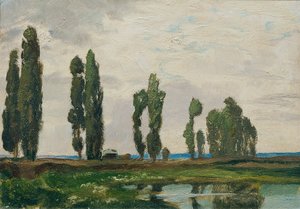 Tábor-regionen (aus der Mappe "16 Ansichten tschechischer Landschaft 
