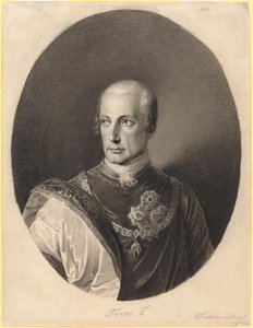 Frans I (1768-1835, tysk-romersk keiser Frans II fra 1792-1806, østerriksk keiser Frans I fra 1804) av Ferdinand Georg Waldmüller