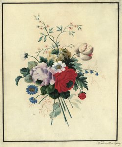 Roser, tulipaner, prestekrager av Ferdinand Georg Waldmüller