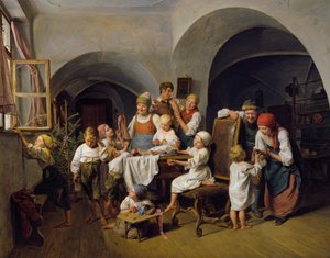 Julemorgen av Ferdinand Georg Waldmuller