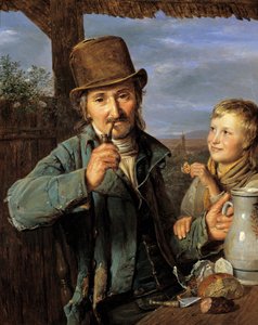 Dagarbeider med sønnen av Ferdinand Georg Waldmuller
