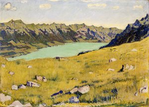 Brienzsjøen fra Breitlauenen, 1906 av Ferdinand Hodler
