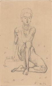 Hector poserer naken av Ferdinand Hodler