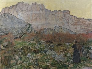 La Vision (fjellandskap). 1889 av Ferdinand Hodler