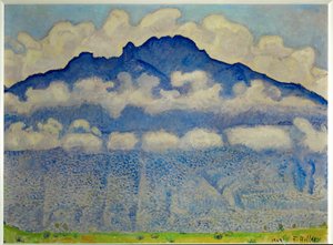 Landskap i Berner Oberland av Ferdinand Hodler