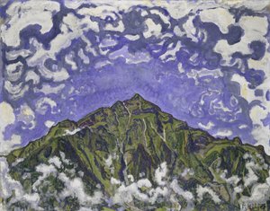 Mount Niesen sett fra Heustrich, 1910. av Ferdinand Hodler