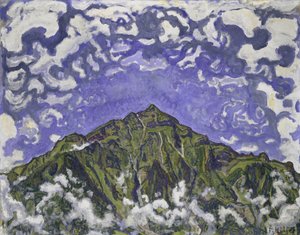 Mount Niesen sett fra Heustrich, 1910 av Ferdinand Hodler