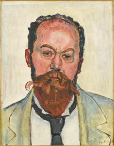 Portrett av Mathias Morhardt 1863-1939, 1913. av Ferdinand Hodler