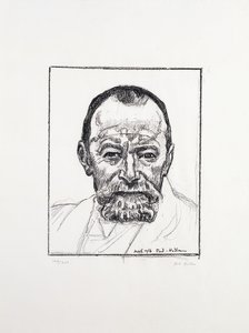 Selvportrett, ca. 1916-8 av Ferdinand Hodler