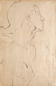 Studie for "Feeling I", 1901 av Ferdinand Hodler