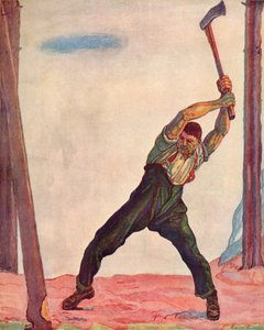 Vedhoggeren, 1910. av Ferdinand Hodler