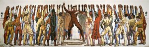Enstemmighet (Eden). Andre versjon av Hodler, Ferdinand (1853-1918). Olje på lerret av Ferdinand Hodler