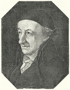 Portrett av den tyske poeten Christoph Martin Wieland i alderdom (gravering)